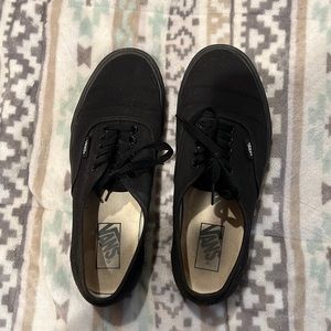 Brand New Black Vans Low Top